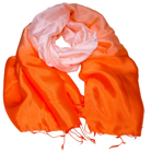 Billede af Orange pastel silketørklæde