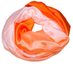 Billede af Orange pastel silketørklæde